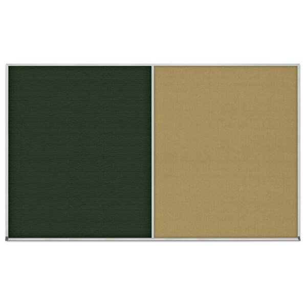 Enclosed Corkboard, 1 Door, 24"x36", 4" Fra, UV3401-BRONZE-AMETHY
